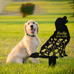 Custom Dog Memorial Cut Metal Sign , Dog Grave Marker, Every Dog Breed Metal Stake, Personalized Dog Garden Sign, Pet Loss Gift, Garden Decor il_794xN.5793691290_3cem.jpg