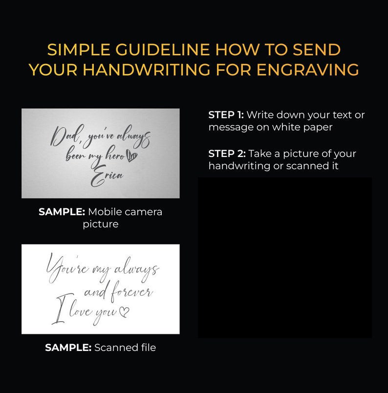 Custom Secret Message Whiskey Glass - Engrave Your Handwriting on Bottom Rock Glass Personalized Gift For Boyfriend, Wedding Gift, Anniversary Gift