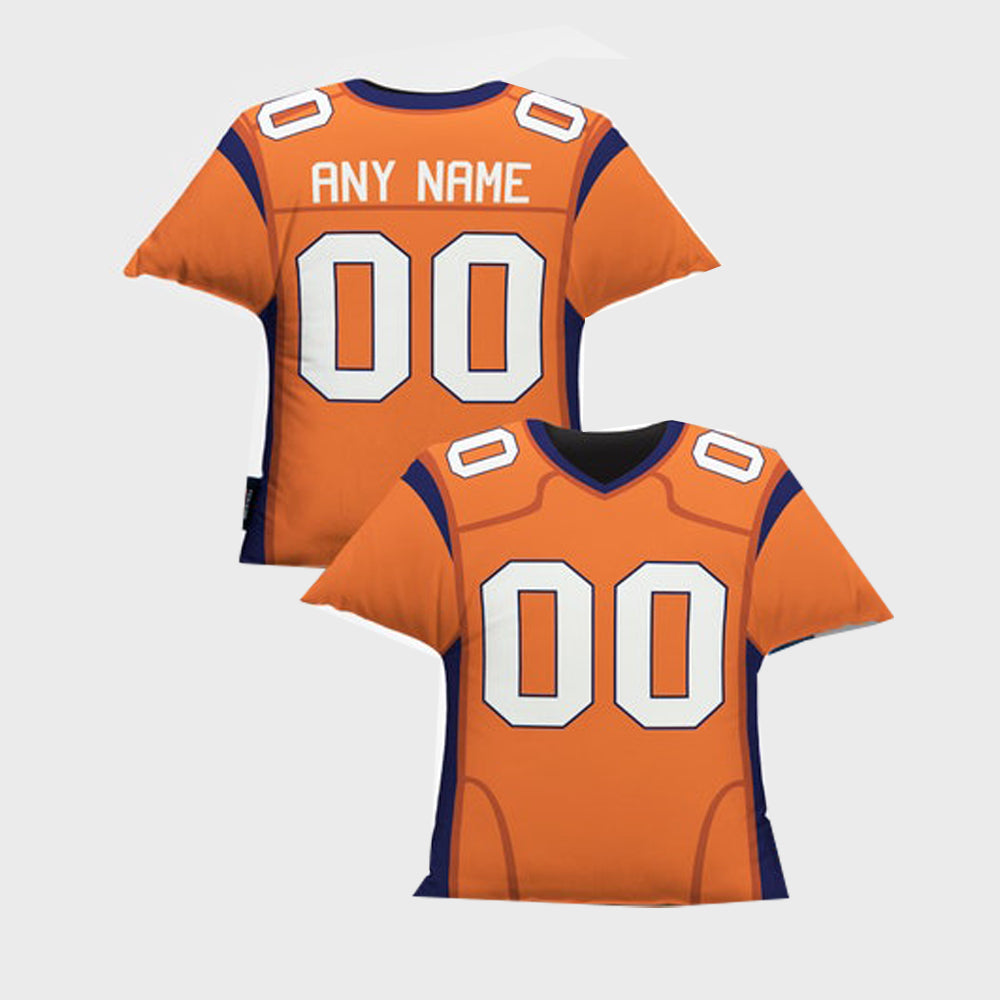 Custom Football Jersey Pillow Customized Football Uniform Pillows Case, Pillow Home Decorations Christmas Gift For Sport Lovers