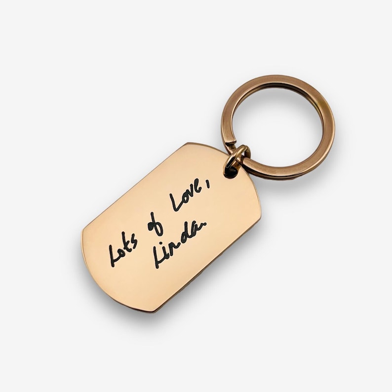 Personalised Handwriting Keyring | Personalised Handwriting Keychain | Laser Engraved Handwriting Keyring | Actual Handwriting