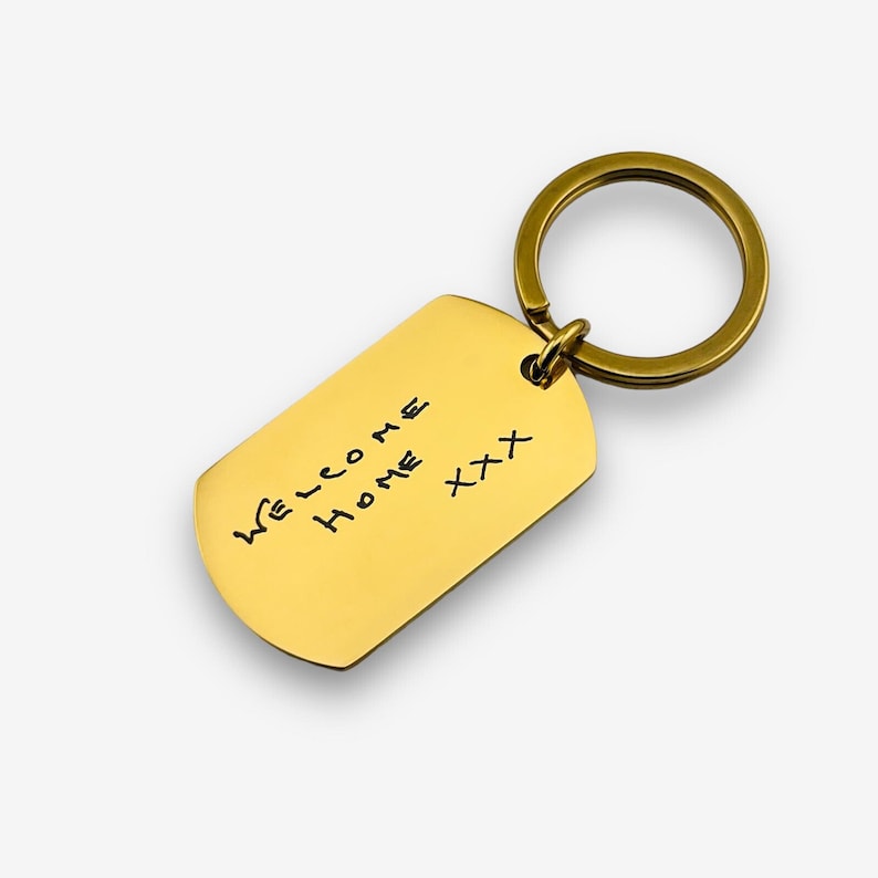 Personalised Handwriting Keyring | Personalised Handwriting Keychain | Laser Engraved Handwriting Keyring | Actual Handwriting