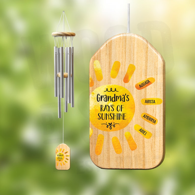 Personalized Gift for Grandma Wind Chimes - Grandma Gift - Mother's Day Gift for Nana Gift Grandkids Gift for Grandma Mothers Day Gift