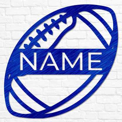 Personalized USA Football Metal Wall Art, Football Sign, Football Name Sign, Sports Name Sign, Gift For US Football Players, Sports Wall Art