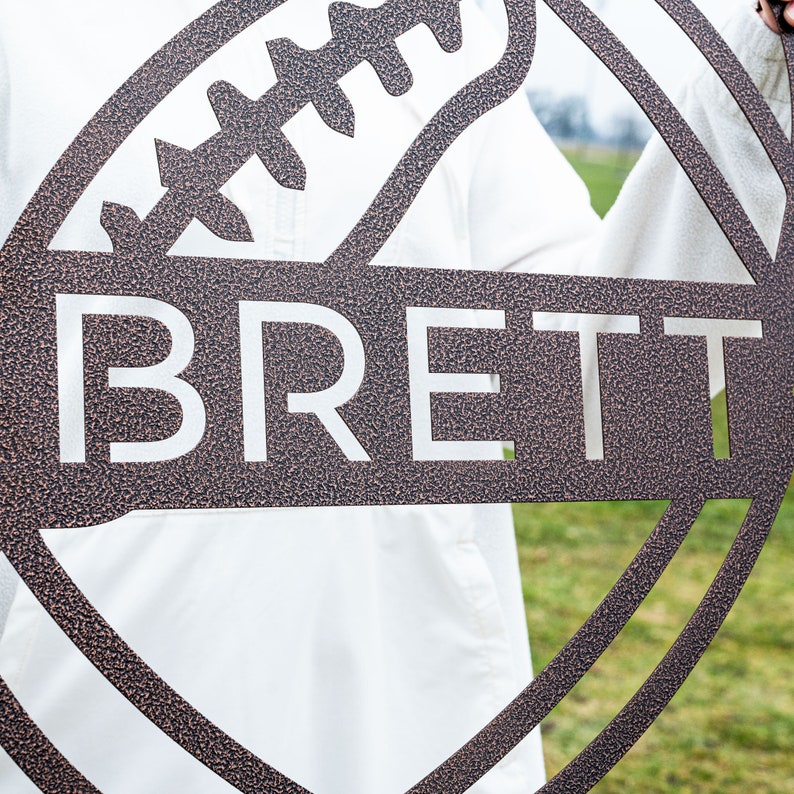 Personalized USA Football Metal Wall Art, Football Sign, Football Name Sign, Sports Name Sign, Gift For US Football Players, Sports Wall Art