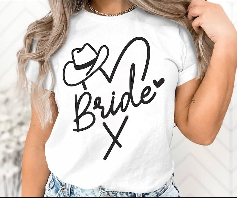 Western Themed Hen Party T Shirts, Team Bride T Shirt, Hen Party Shirts, cowboy Party Shirts, Bachelorette Shirts, Cowgirl bride Gifts