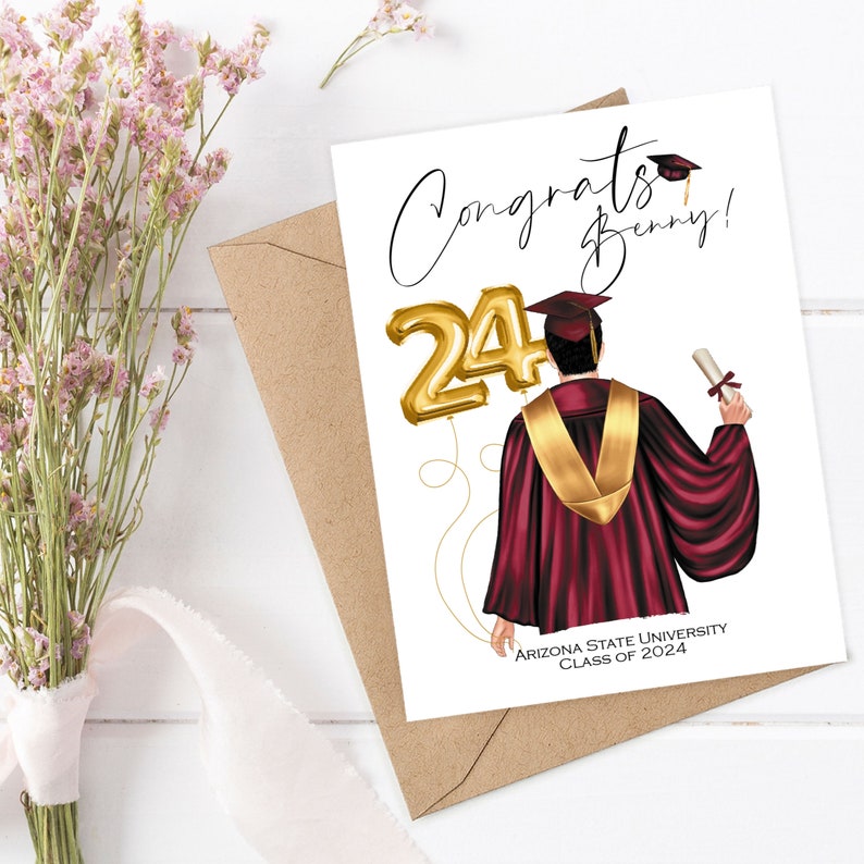 PERSONALIZED GRADUATION Card for Class of 2025 Congratulations Graduate Card 2025 Graduation Card Graduation Announcement Graduation Gift