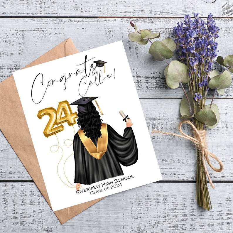 PERSONALIZED GRADUATION Card for Class of 2025 Congratulations Graduate Card 2025 Graduation Card Graduation Announcement Graduation Gift