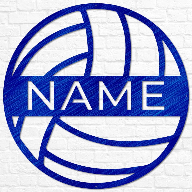 Personalized Metal Volleyball Name Sign, Bedroom Volleyball Decor, Custom Metal Volleyball, Volleyball Sports Name Sign, Sports Room Decor