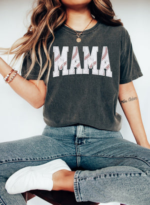 Personalized Cute Baseball Mama Shirt, Mothers day Gift For Baseball Mom, Gift For Baseball Lover, Mothers Day Shirt, Baseball Mom Tee Shirts