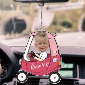 Personalized Car Photo Ornament - Drive Safe Daddy / Mommy - Photo Custom Ornament, Gift For Dad, New Dad, New Mom, New Grandpa, New GrandMa