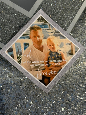 Personalised Photo Tie Label/Dad/Suit Label/Tie Patch/Tie patch/Father of the Bride Groom Gift/Thank You Label/Iron On/Wedding Tie Insert