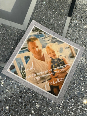 Personalised Photo Tie Label/Dad/Suit Label/Tie Patch/Tie patch/Father of the Bride Groom Gift/Thank You Label/Iron On/Wedding Tie Insert