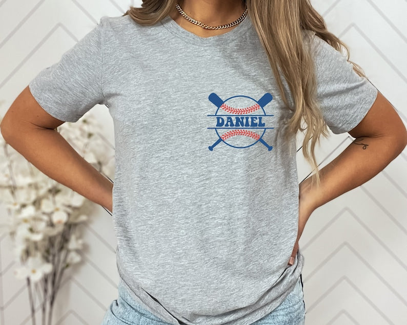 Personalized In My Baseball Mom Era Shirt, Baseball Mama TShirt, Retro Game Day Tee, Mom Life Shirt