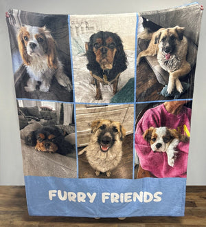 Personalized Photo Blanket: Custom Fleece or Sherpa Keepsake Gift Anniversary Christmas Gift Valentine's Day Gift
