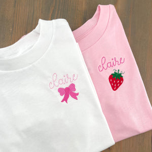 Personalized Mini Design Kid Embroidered Shirt