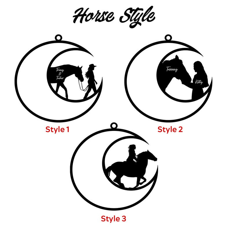 Horse Acrylic Suncatcher, Horse Memorial Suncatcher Ornament, Personalized Horse Loss Gift, Custom Horse Name Sign, Horse Memorial Gift