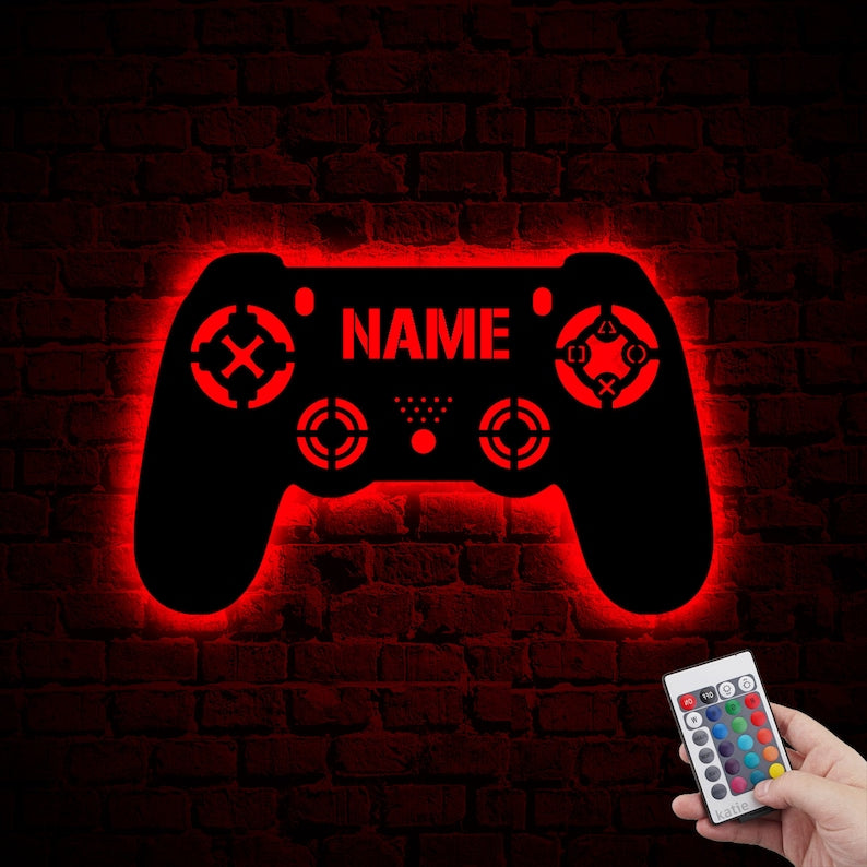 Personalized GamerTag Neon Led Sign, Custom Gaming Room Wall Decor, Custom Game Console Led Light, Custom Gamer Sign, GamerTag Name Led Sign