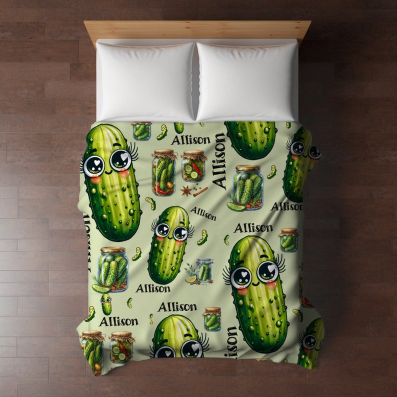 Customized Pickle Name Blanket Pickle Lover Blanket Gift funny blanket gardening blanket pickles comfy pickle blanket personalized blanket