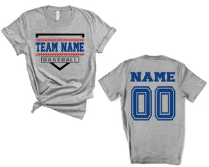 Custom Baseball Mom Shirt: Personalized Team Name & Number Tee