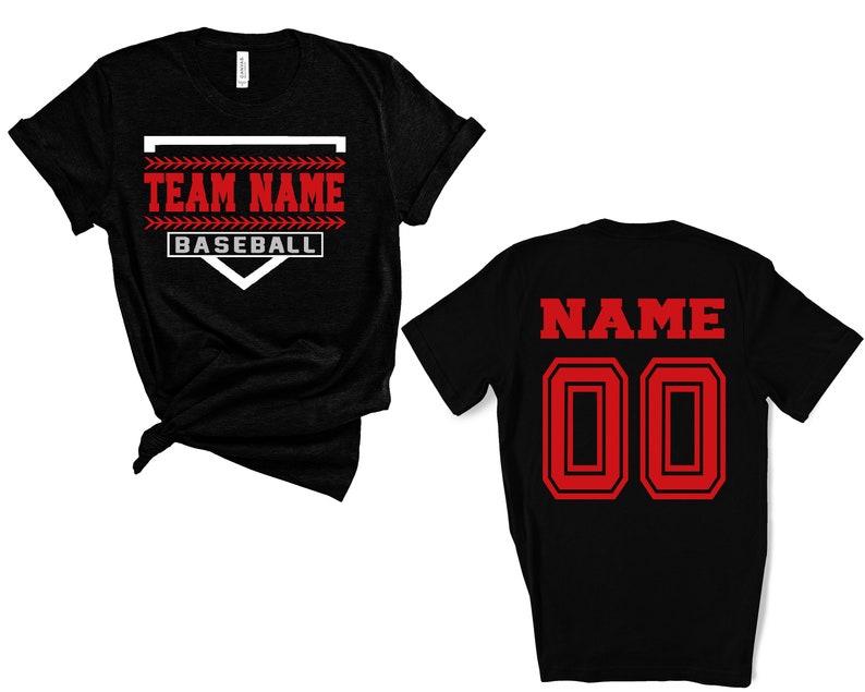 Custom Baseball Mom Shirt: Personalized Team Name & Number Tee