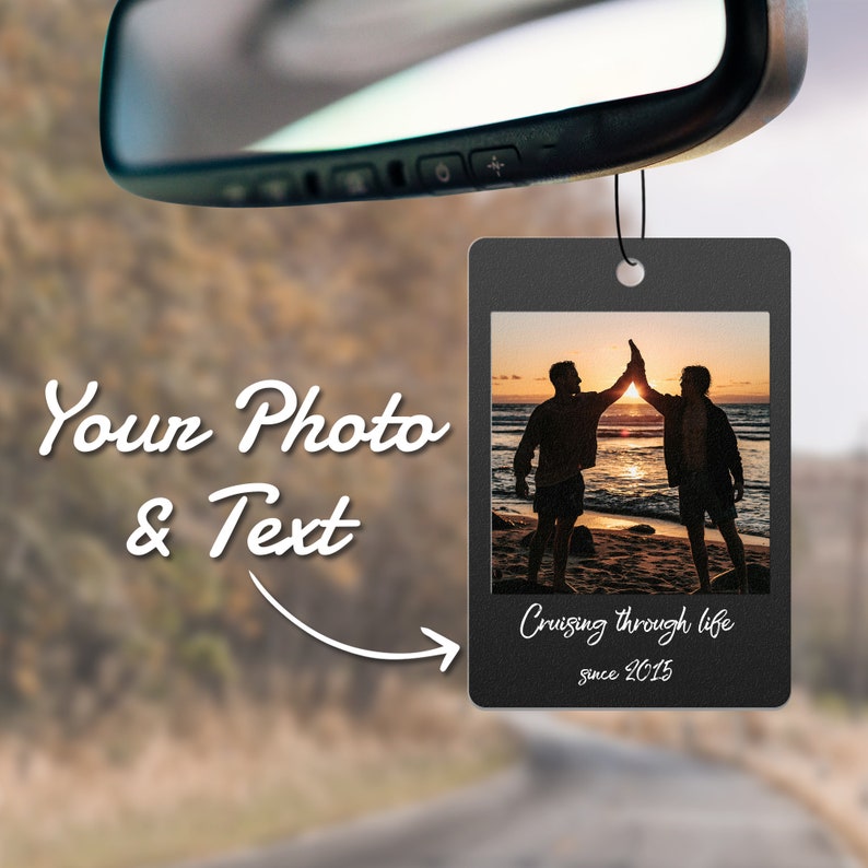Custom Car Air Freshener Personalize Gift | Air Freshener Custom from Photo | Personalize Car Accessory Gift for him Couple Gift