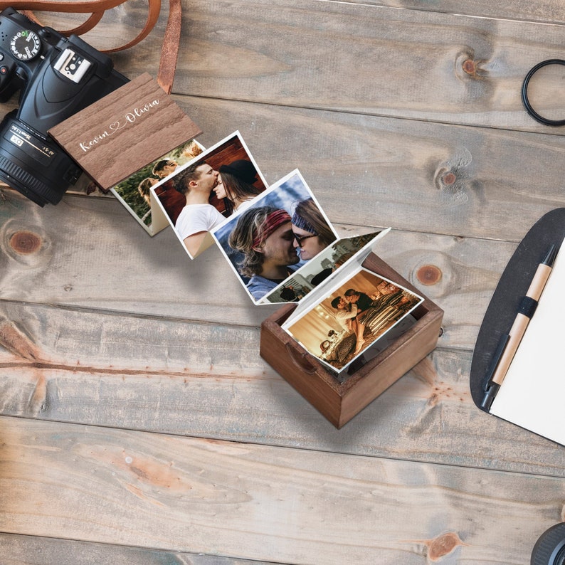 Pull Out Photo Album, Anniversary Collection Gift for Her, Photo Album Gift for Him