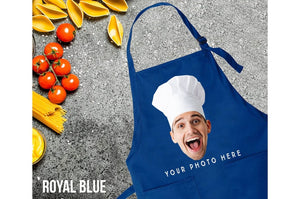 Custom Photo Apron, Picture Chef Gift Apron, Custom Text Apron, Personalized Gift Apron, Adjustable Photo Apron, Apron For Women And Men