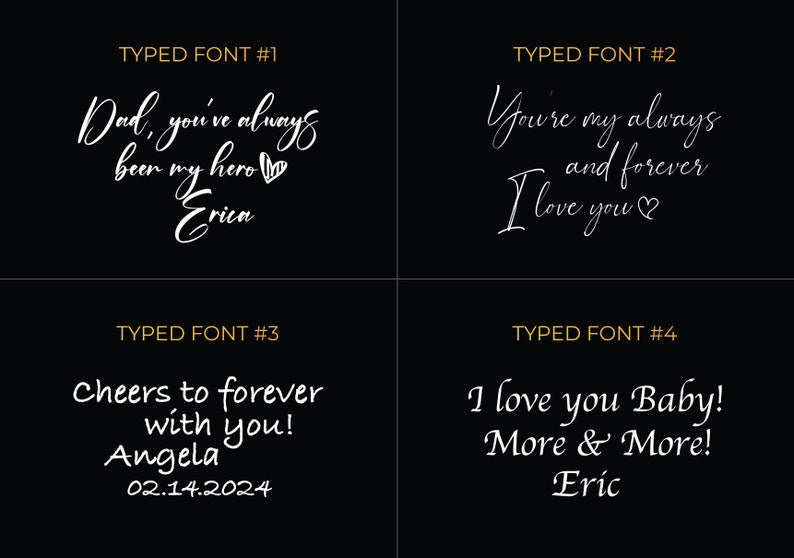 Custom Secret Message Whiskey Glass - Engrave Your Handwriting on Bottom Rock Glass Personalized Gift For Boyfriend, Wedding Gift, Anniversary Gift