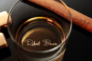 Custom Handwriting Whiskey Glass - Engrave Your Handwritten Gift Message for your Loved Ones.