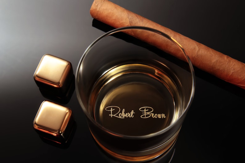 Custom Handwriting Whiskey Glass - Engrave Your Handwritten Gift Message for your Loved Ones.