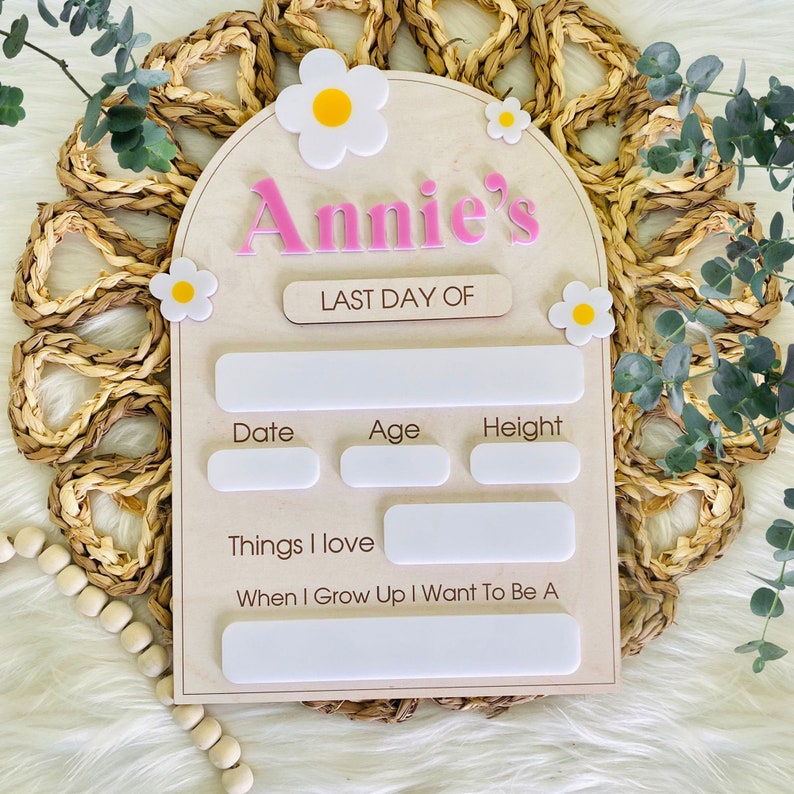 First & Last Day of School Interchangeable Sign, First Day Of School Sign, School Photo Props, Back to School Sign