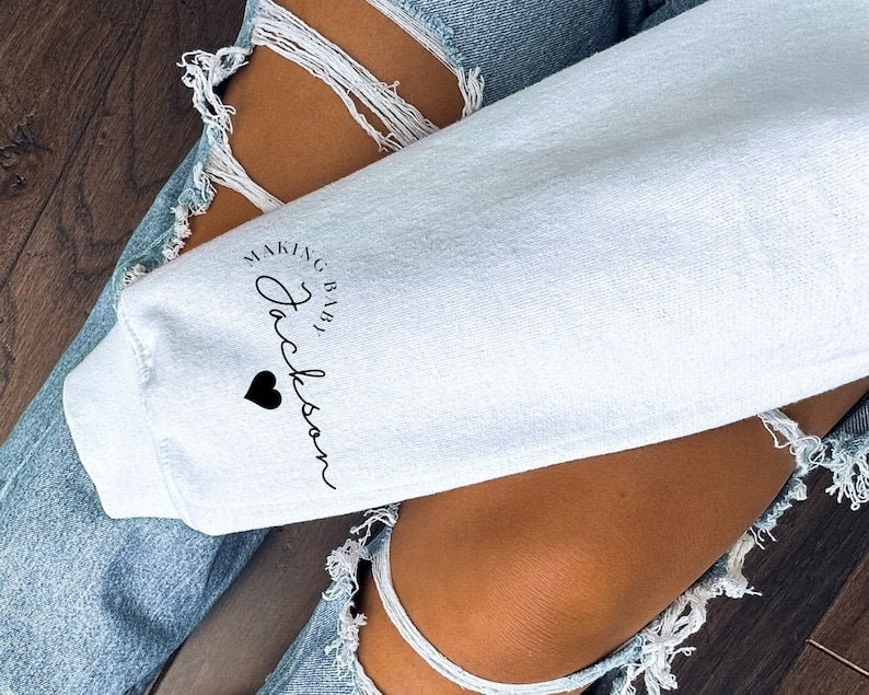 IVF Mama in the Making Sweatshirt, Personalized IVF