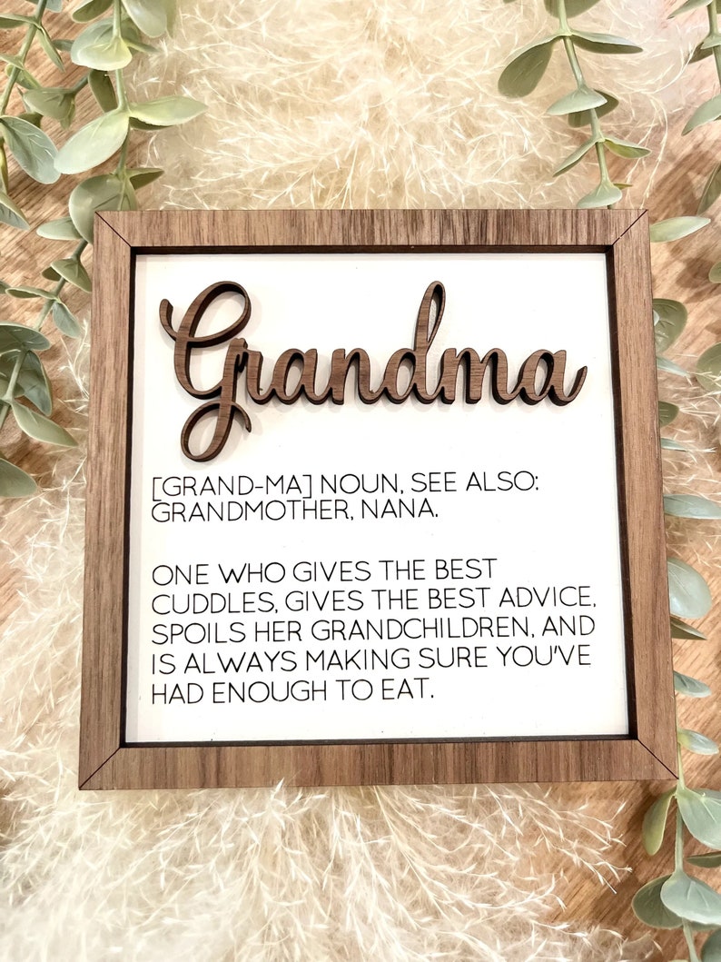 Family definition sign | mom | dad | grandma | grandpa | oma | opa | nana | papa