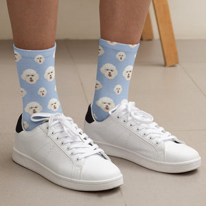 Custom Cat Face Socks, Personalized Socks with Cat Photo, Custom Cat Photo Socks, Bridesmaid Groomsmen Socks, Funny Socks for Mom Dad