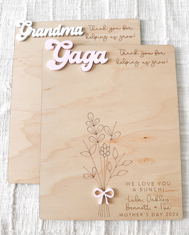 Handprint Sign, DIY Children s Gift, Child's Hand print Sign, Mother's Day Sign, Mother's Day Gift, Gift for Mom, Gift for Grandma