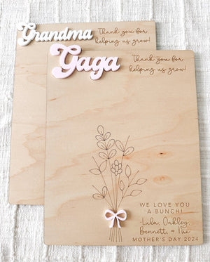 Handprint Sign, DIY Children s Gift, Child's Hand print Sign, Mother's Day Sign, Mother's Day Gift, Gift for Mom, Gift for Grandma