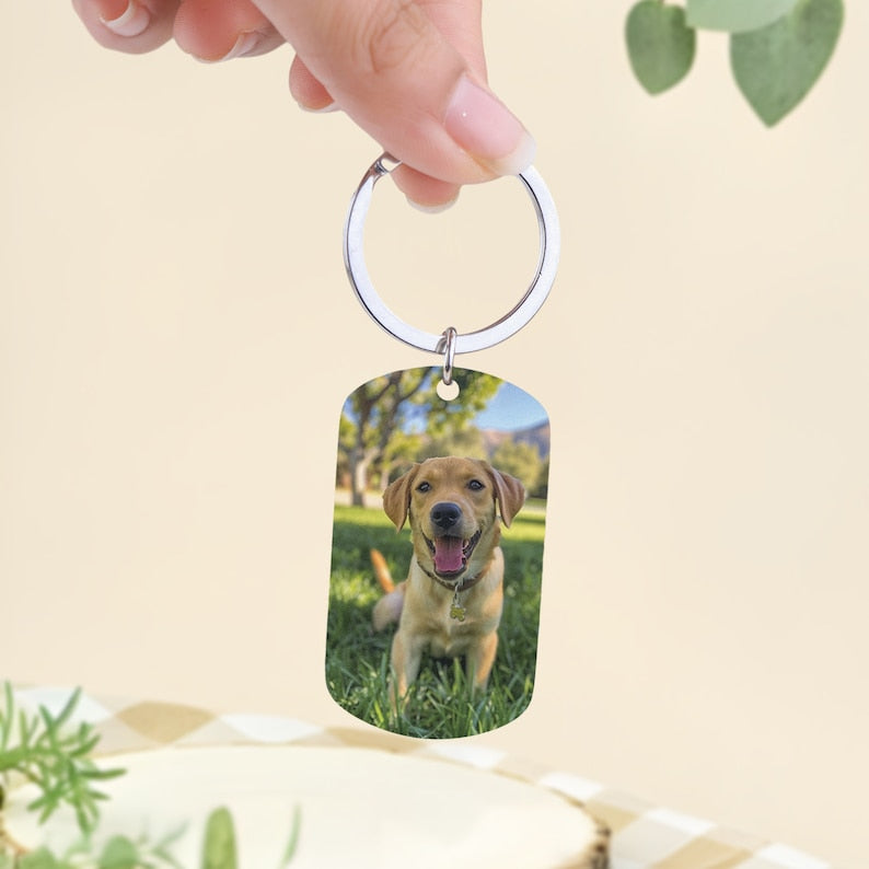 Custom Dog Photo Keychain, Cat Picture Keychains, Keyring For Pet Loss, Custom Pet Keychain, Engraved Pet Name Key Chain, Dog Memorial Gift il_794xN.5861699123_db0o.jpg