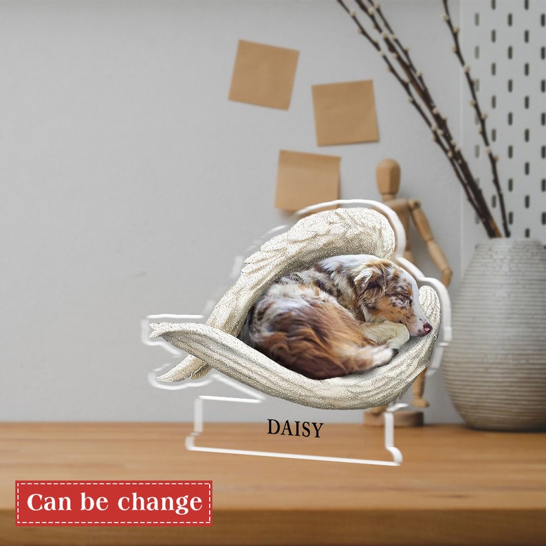 Sleeping Pet Within Angel Wings Personalized Dog Photo Acrylic Plaque, Dog Acrylic Keepsake Gift, Cute dog Sleeping Angel Acrylic Plaque il_794xN.5861736626_dzu2.jpg