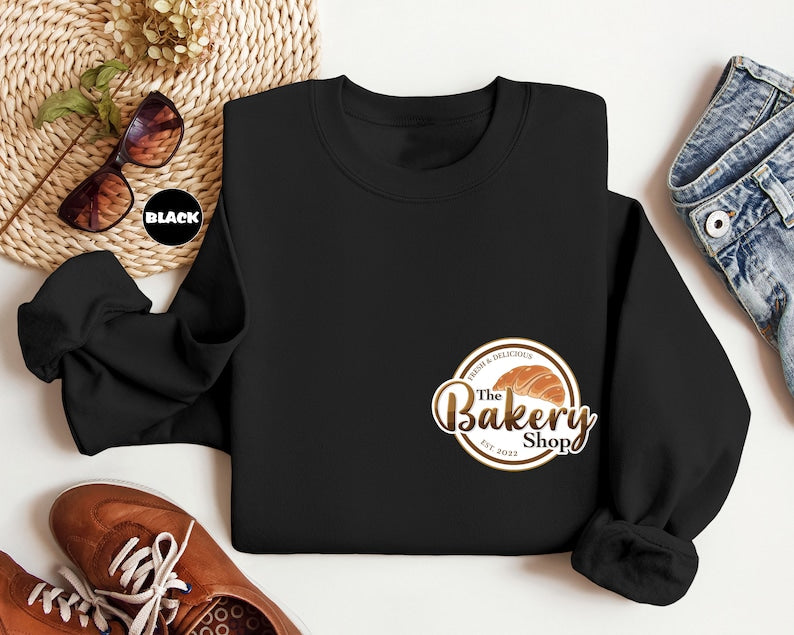 Custom Logo Sweatshirt, Personalized Company Logo Hoodie, Business Logo Pocket Outfit, Sports Team Logo Clothing, Custom Your Text Apparel