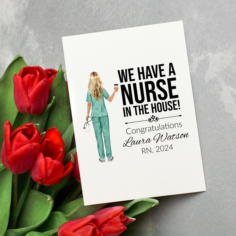 Personalized Nurse Graduation Gift, Nursing School Graduation Card, RN  Graduation Card, Nurse Graduation Gift For Her, Nurse Week 2025