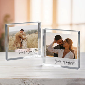 Personalized Acrylic Photo Block, Custom Photo Acrylic Plaque, Wedding Gift, Family Gift, Photo Print Acrylic Gifts, Anniversary Gift