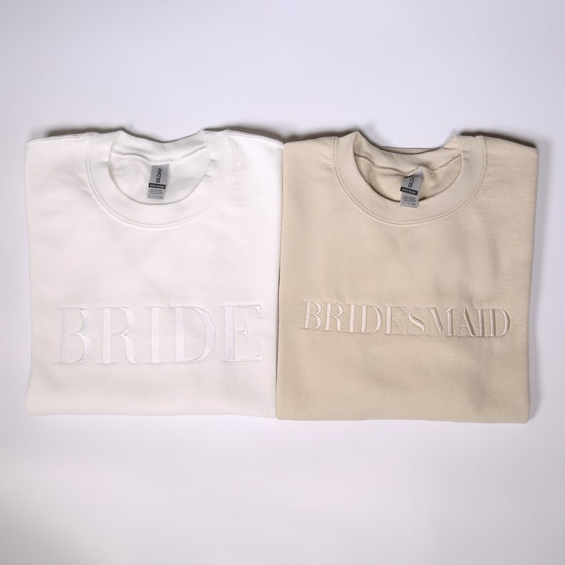 Bridesmaid Embroidered Sweatshirt, Bride Embroidery Hoodie, Bridal Shower Clothings, Wedding Gift, Maid Of Honor Outfit, Bachelorette Party il_794xN.5879929984_9k90.jpg