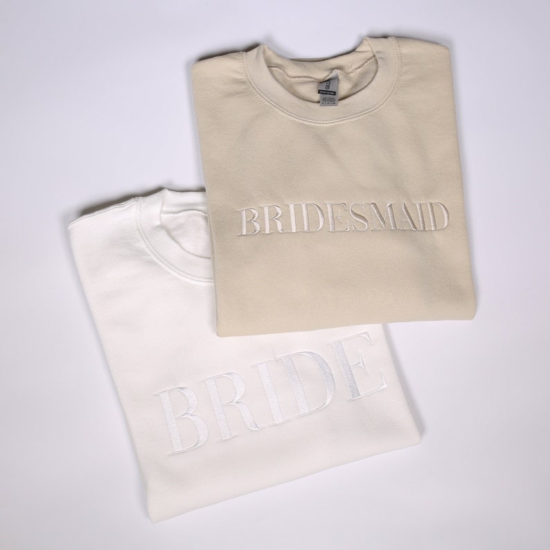 Bridesmaid Embroidered Sweatshirt, Bride Embroidery Hoodie, Bridal Shower Clothings, Wedding Gift, Maid Of Honor Outfit, Bachelorette Party il_794xN.5879933192_mj3n.jpg