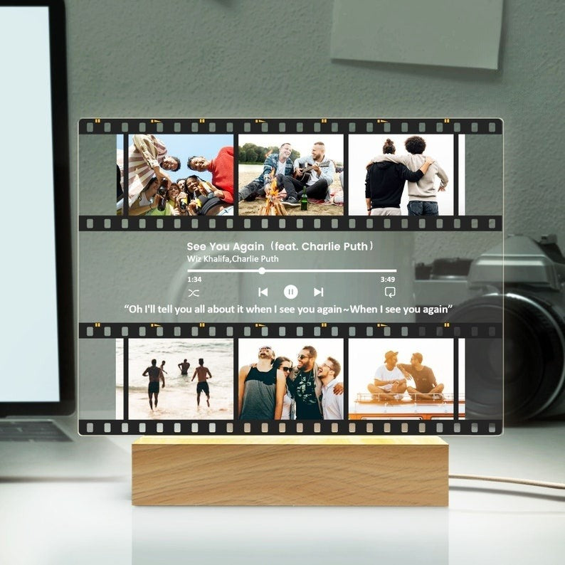 Personalized Night Light with Photo, Besties Photo Gifts, Photo Keepsake, Photo Gifts, Personalised Gift for BFF, Birthday Gift for Friend