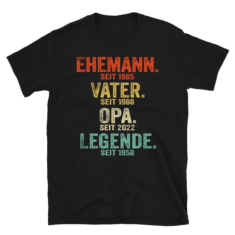 Legend Husband Daddy Papa Customized Shirt, Personnalized Legend Husband Dad Grandpa, Personalized Gifts for Grandpa, Dad Fathers Day Tee