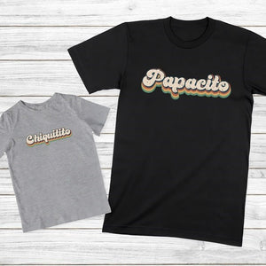 Daddy And Son Shirts, Papacito Chiquitito Shirt, Father And Son Shirt, Dad And Baby Matching Outfit, Daddy And Me Shirts, Vintage T-shirt
