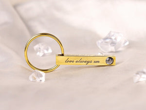 Custom Projection Photo Keychain for For Him For Her, Personalized Keychain with Photo Inside, Best Gift for Him Dad Husband Mom