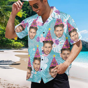 Birthday Hat Custom Hawaiian Shirt for Dad, Hawaii Shirt For Men Funny Dad and Mom