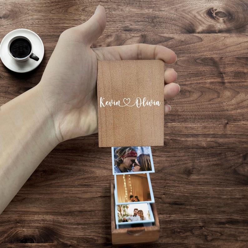 Pull Out Photo Album, Anniversary Collection Gift for Her, Photo Album Gift for Him