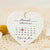Personalised Married Calendar Date Ceramic Hanging Keepsake, Wedding Gift, Heart Plaque Gift for Couples with Wrapped Box, Mr & Mrs Gift